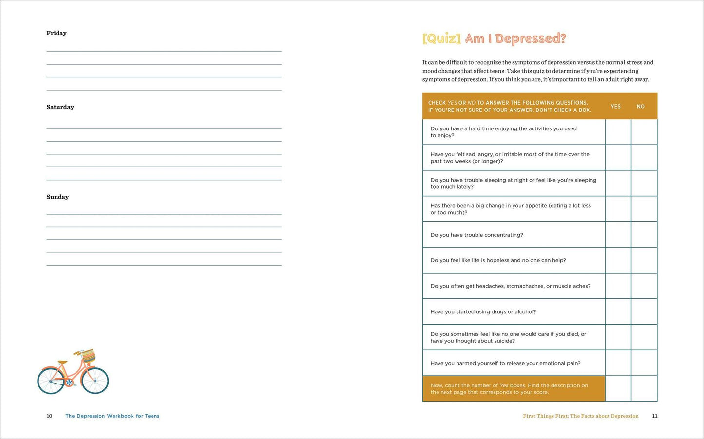 The Depression Workbook for Teens: Tools to Improve Your Mood, Build Self-Esteem, and Stay Motivated