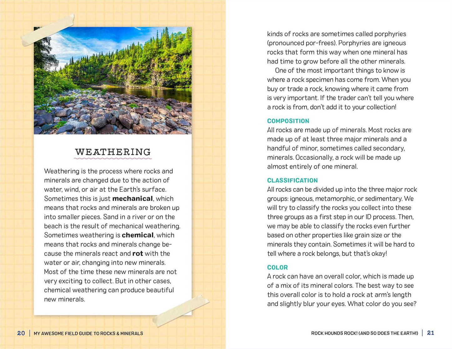 My Awesome Field Guide to Rocks and Minerals: Track and Identify Your Treasures