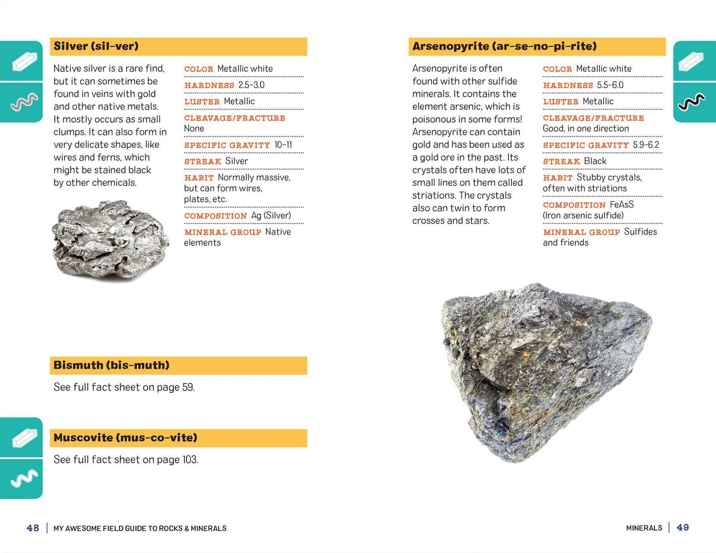 My Awesome Field Guide to Rocks and Minerals: Track and Identify Your Treasures