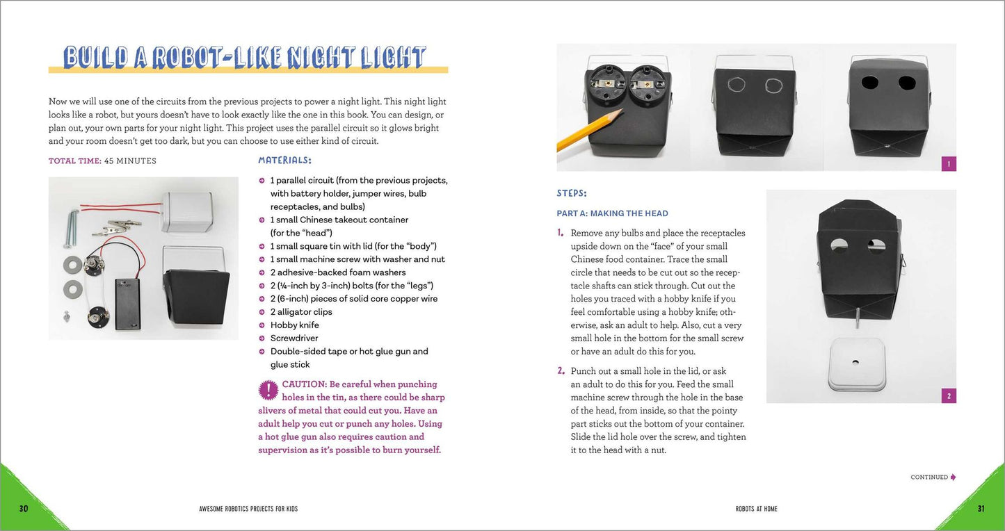 Awesome Robotics Projects for Kids: 20 Original STEAM Robots and Circuits to Design and Build