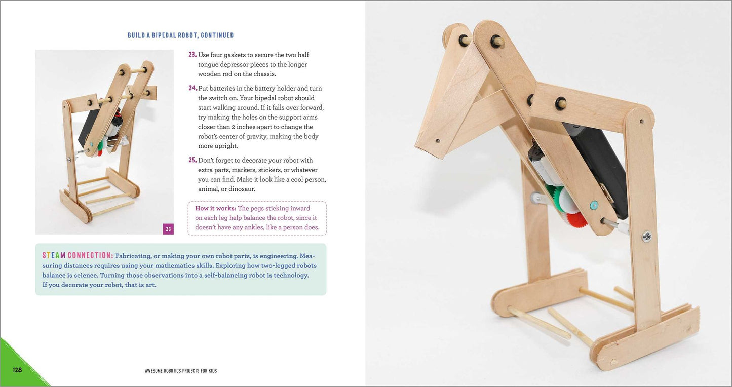 Awesome Robotics Projects for Kids: 20 Original STEAM Robots and Circuits to Design and Build