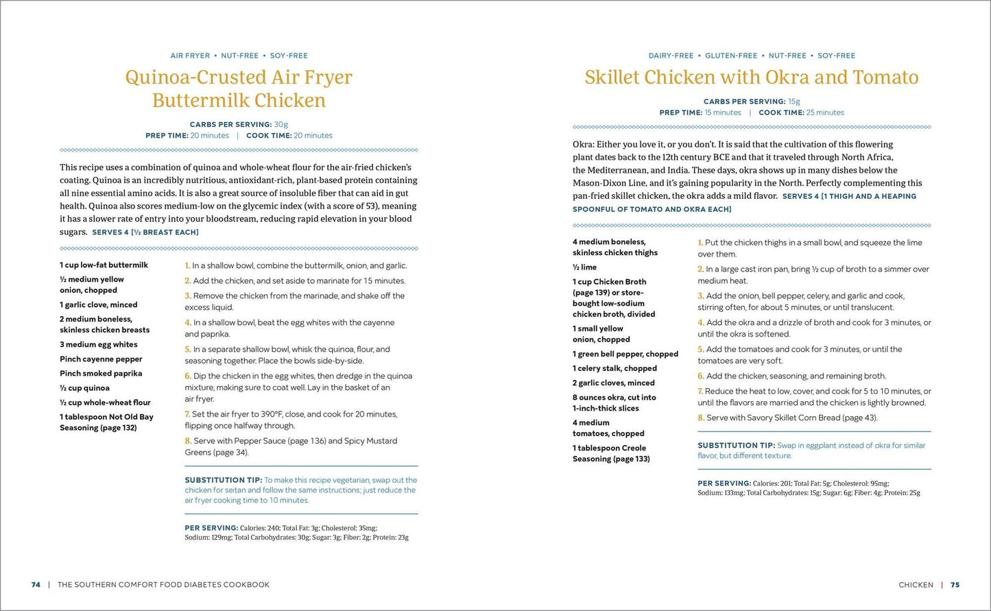 The Southern Comfort Food Diabetes Cookbook: Over 100 Recipes for a Healthy Life