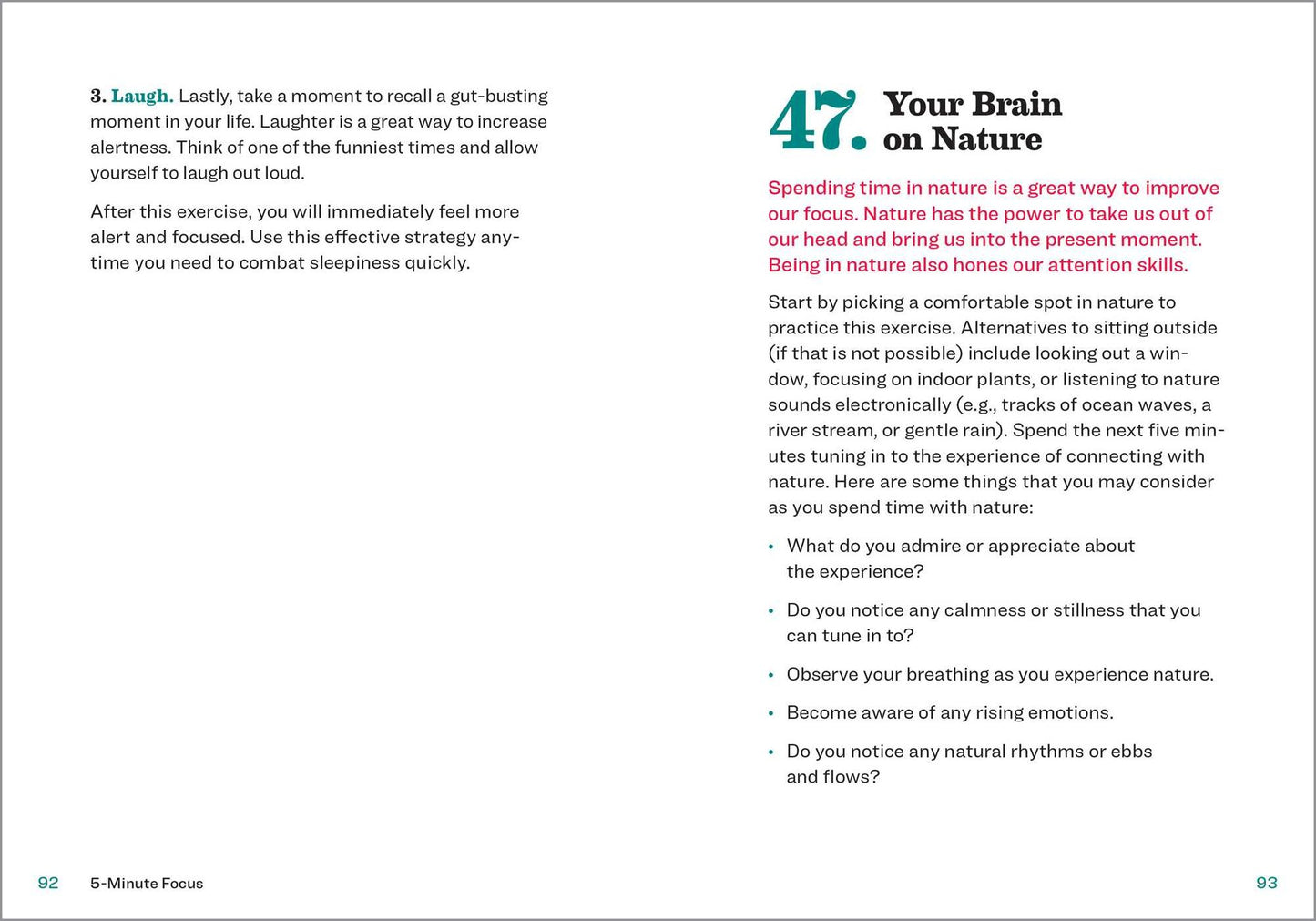 Five-Minute Focus: Exercises to Reduce Distraction, Improve Concentration, and Increase Performance
