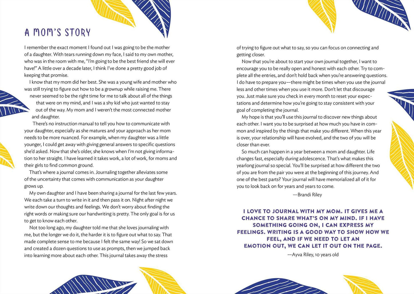 Just Us Girls: A Shared Journal for Moms and Daughters