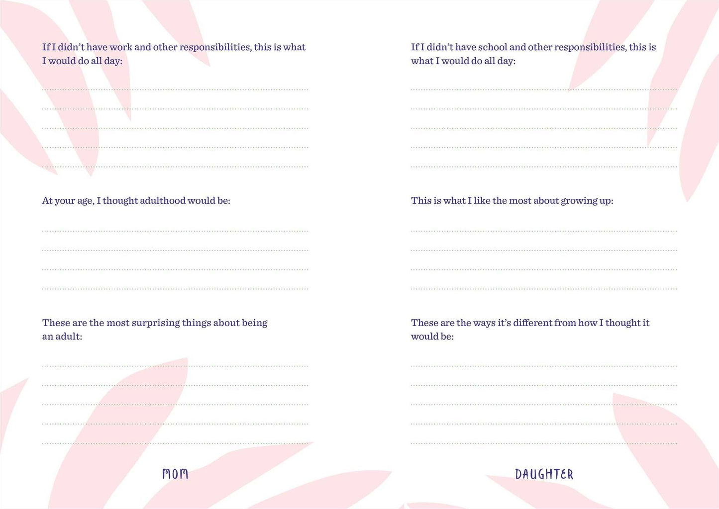 Just Us Girls: A Shared Journal for Moms and Daughters