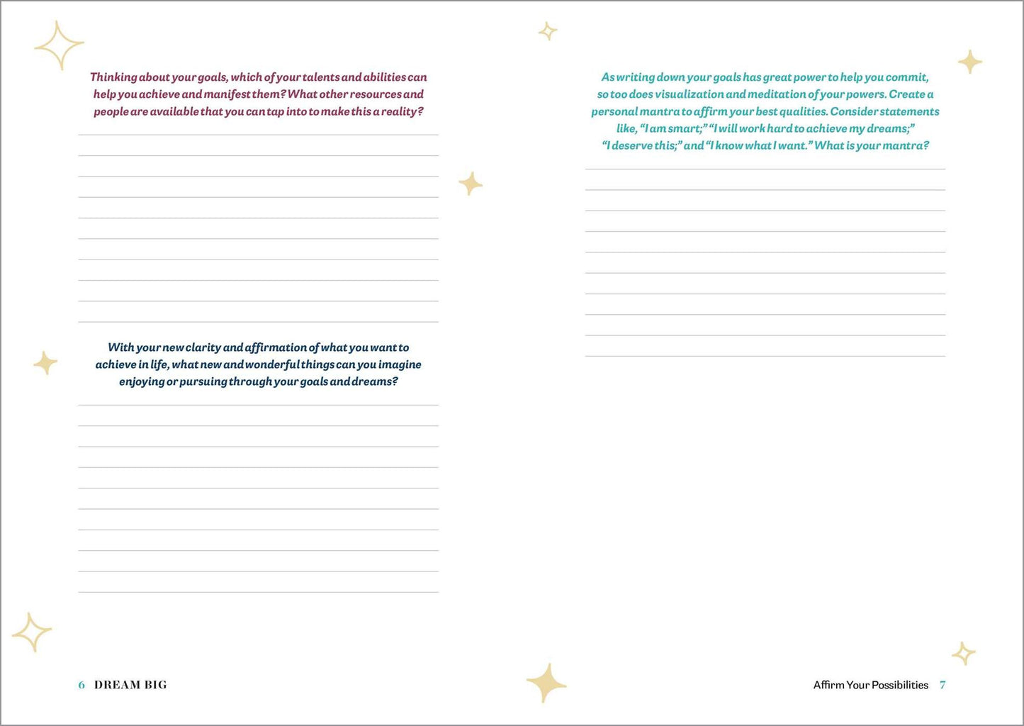 Dream Big: A Five-Minute Goal Journal