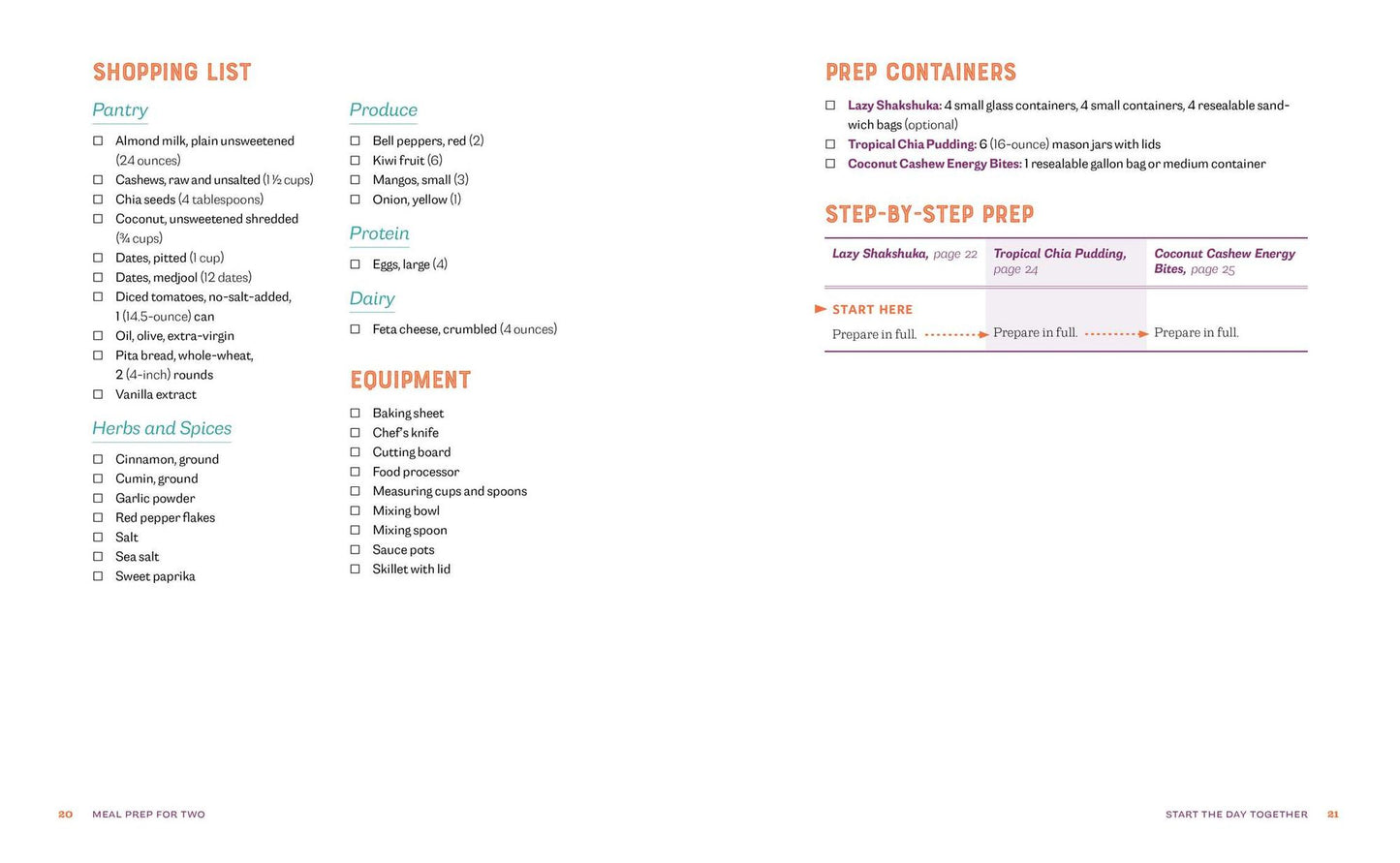 Meal Prep for Two: 8 Weekly Plans & 75 Recipes to Get Healthier Together