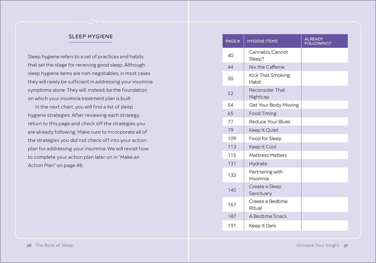 The Book of Sleep: 75 Strategies to Relieve Insomnia