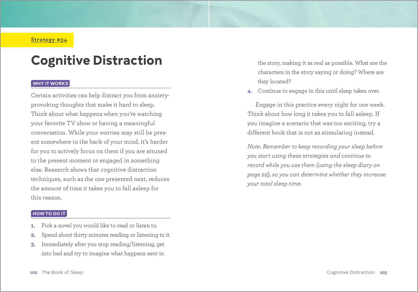 The Book of Sleep: 75 Strategies to Relieve Insomnia