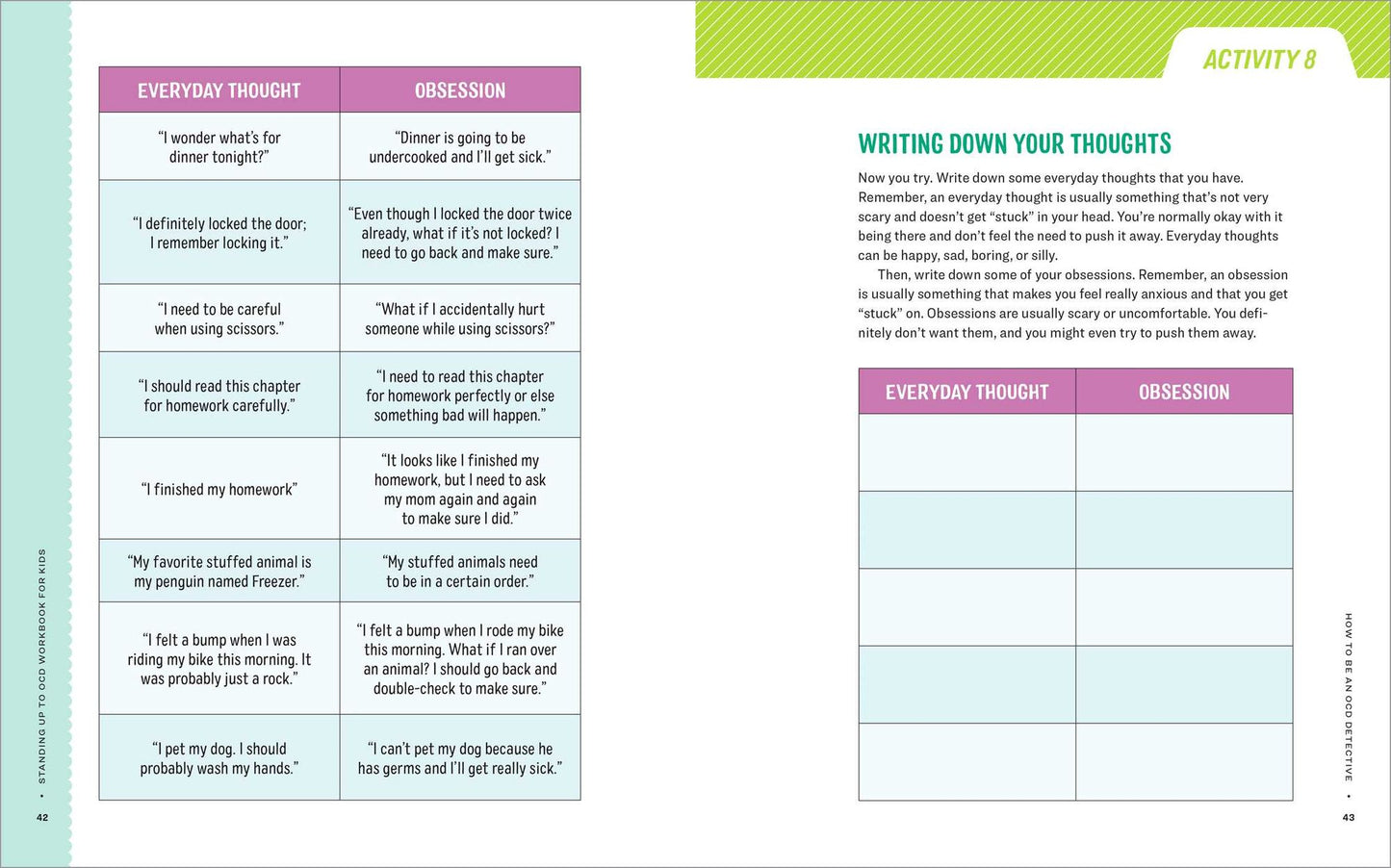 Standing Up to OCD Workbook For Kids: 40 Activities to Help Children Stop Unwanted Thoughts, Control Compulsive Behaviors, and Overcome Anxiety