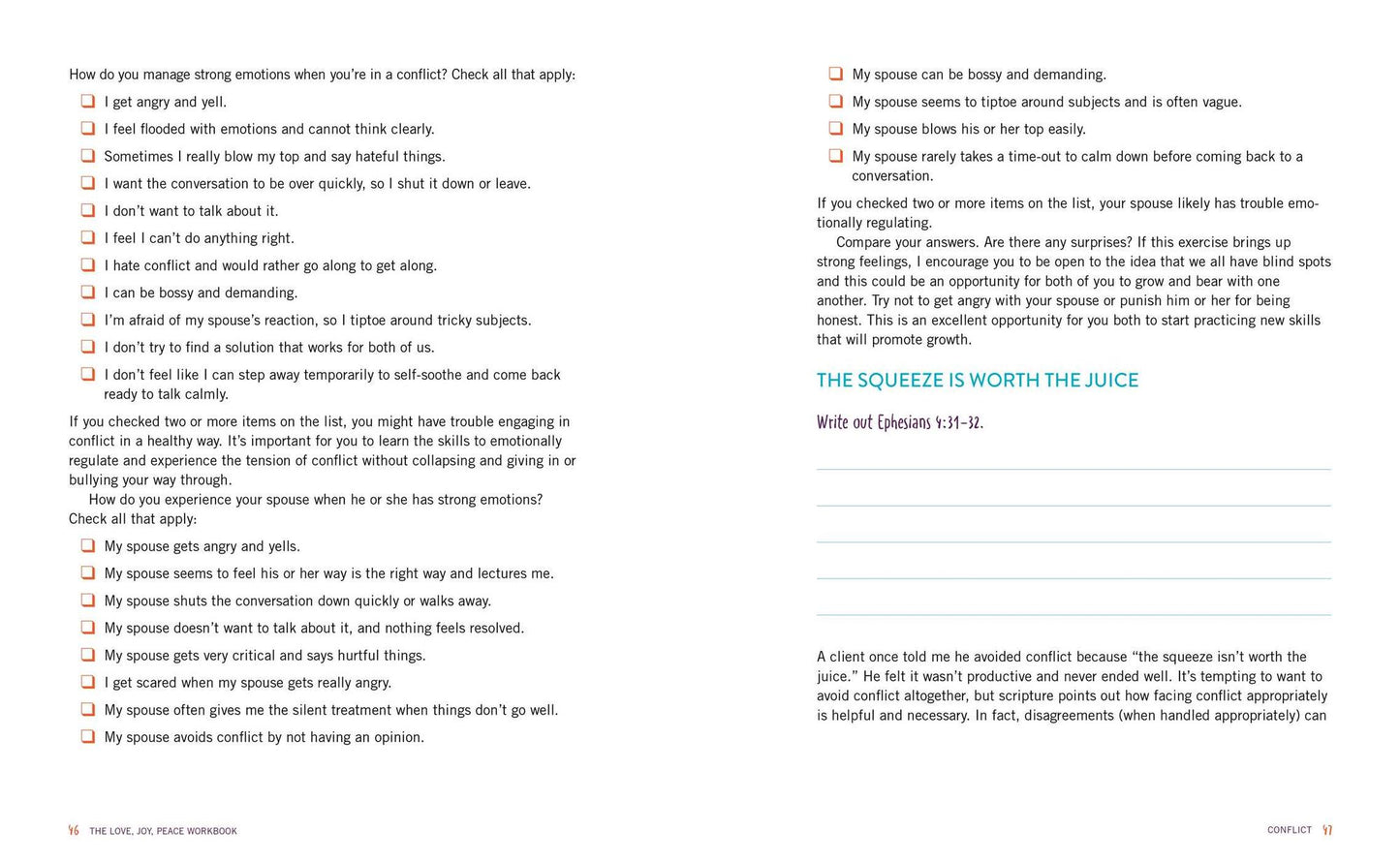 The Love, Joy, Peace Workbook: A Couple's Bible Study