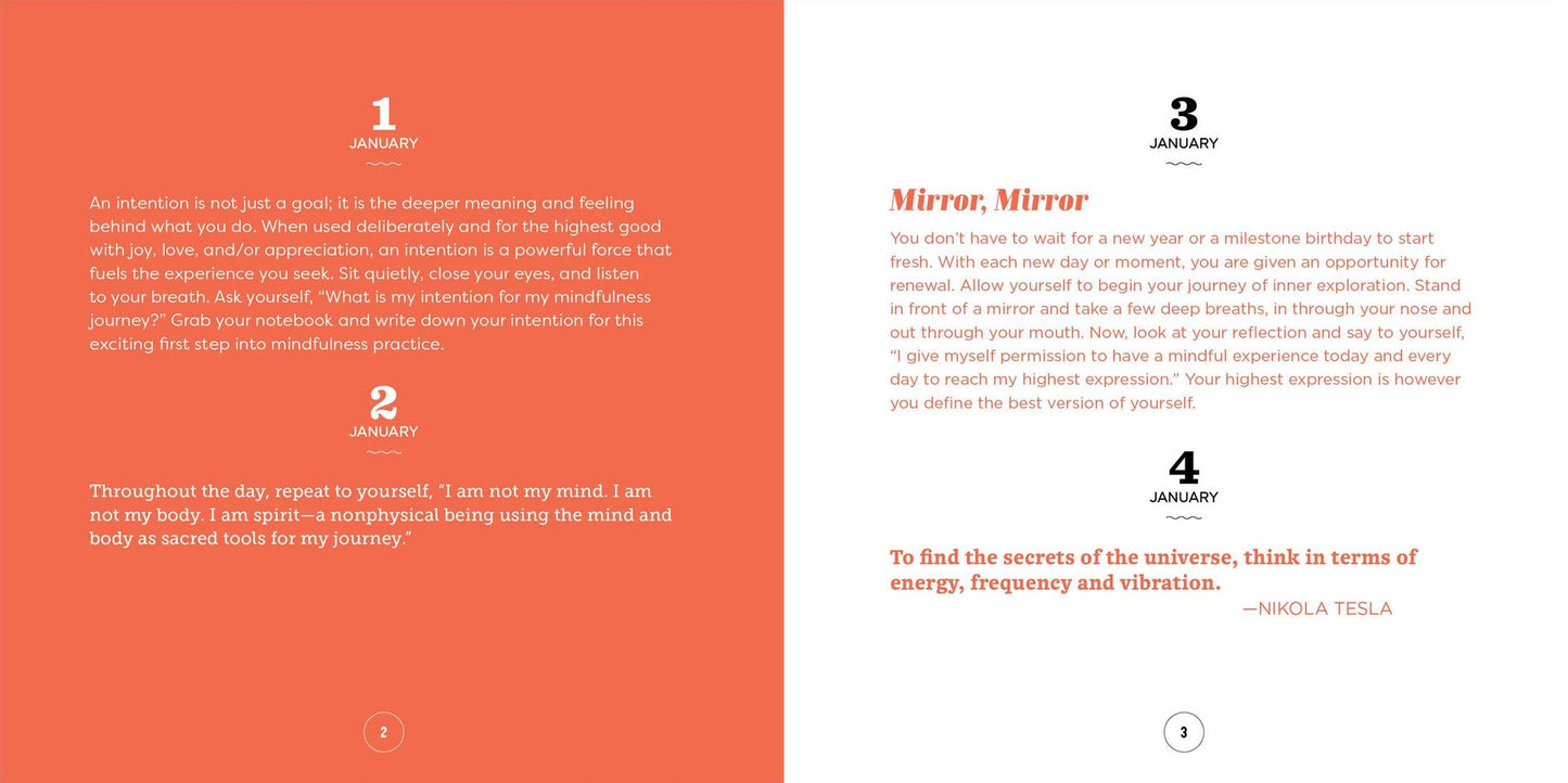 A Year of Mindfulness for Beginners: Daily Mantras, Meditations, and Prompts
