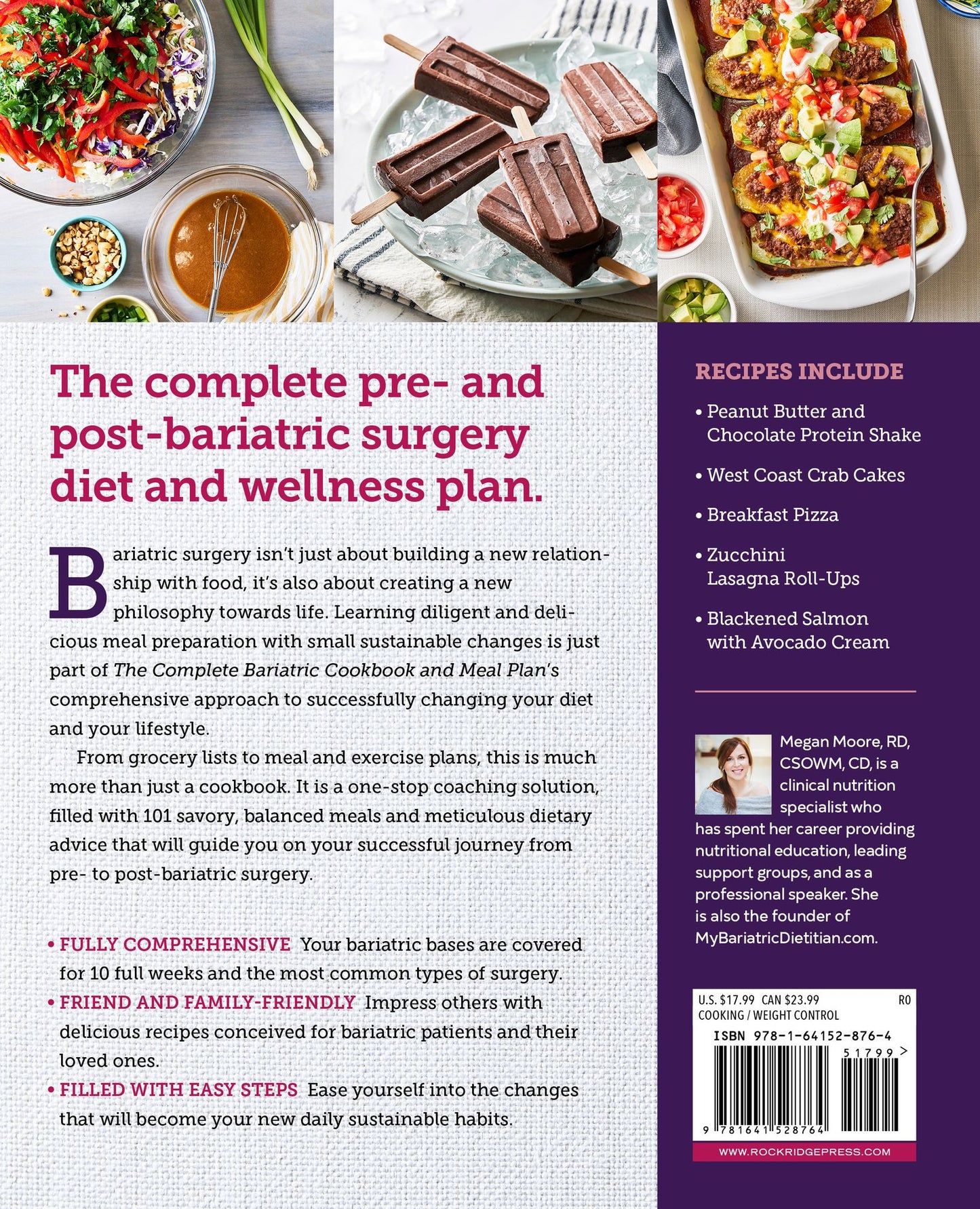 The Complete Bariatric Cookbook and Meal Plan: Recipes and Guidance for Life Before and After Surgery