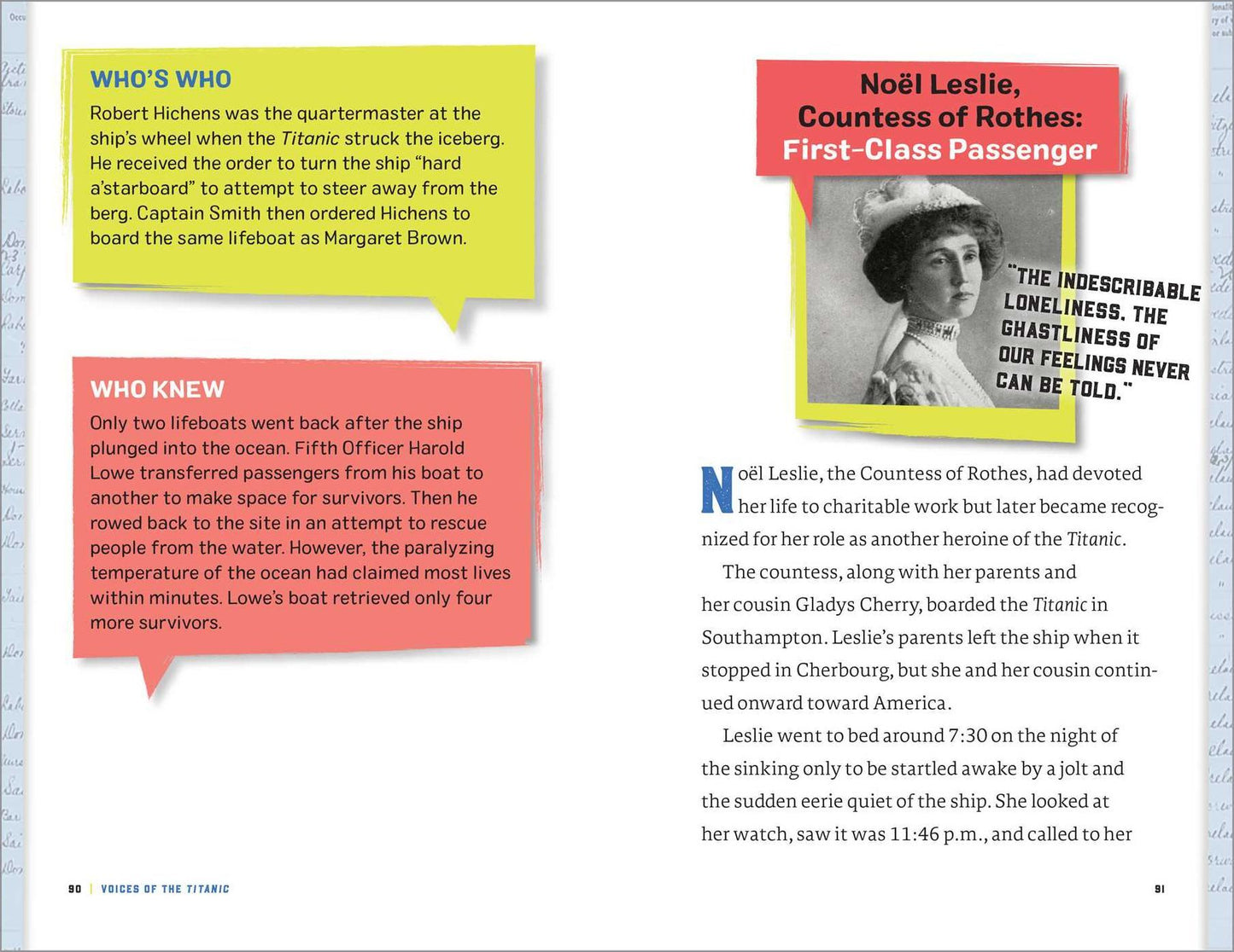 Voices of the Titanic : A Titanic Book for Kids
