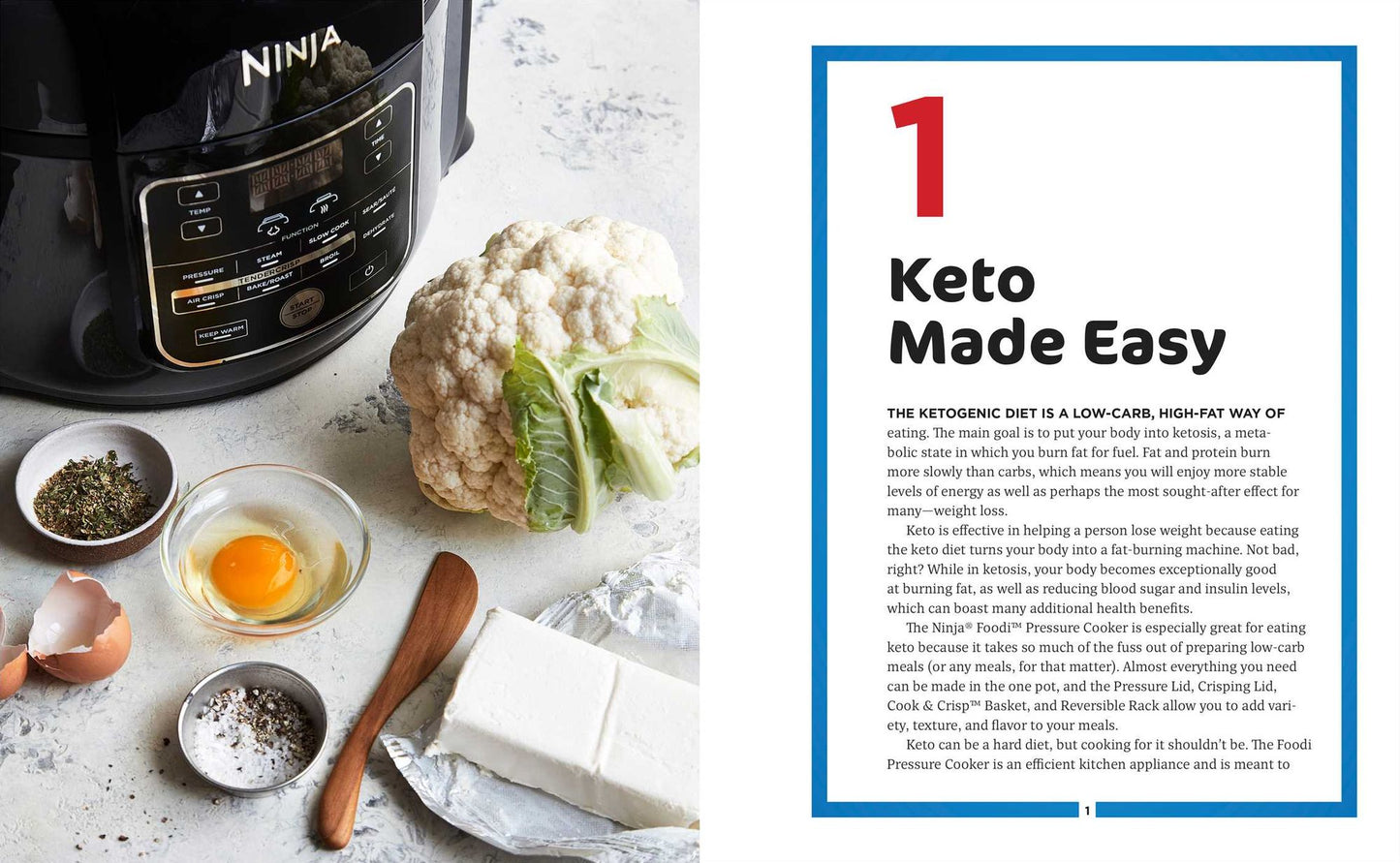 Ninja Foodi Pressure Cooker Complete Keto Cookbook : 75 Recipes for a Healthy, Low-Carb Diet