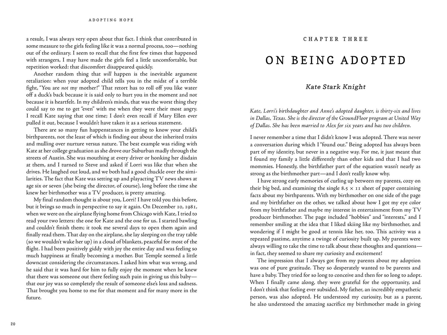 Adopting Hope: Stories and Real Life Advice from Birthparents, Adoptive Parents, and Adoptees