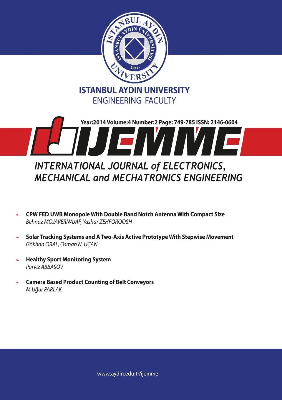 International Journal of Electronics, Mechanical and Mechatronics Engineering: IJEMME