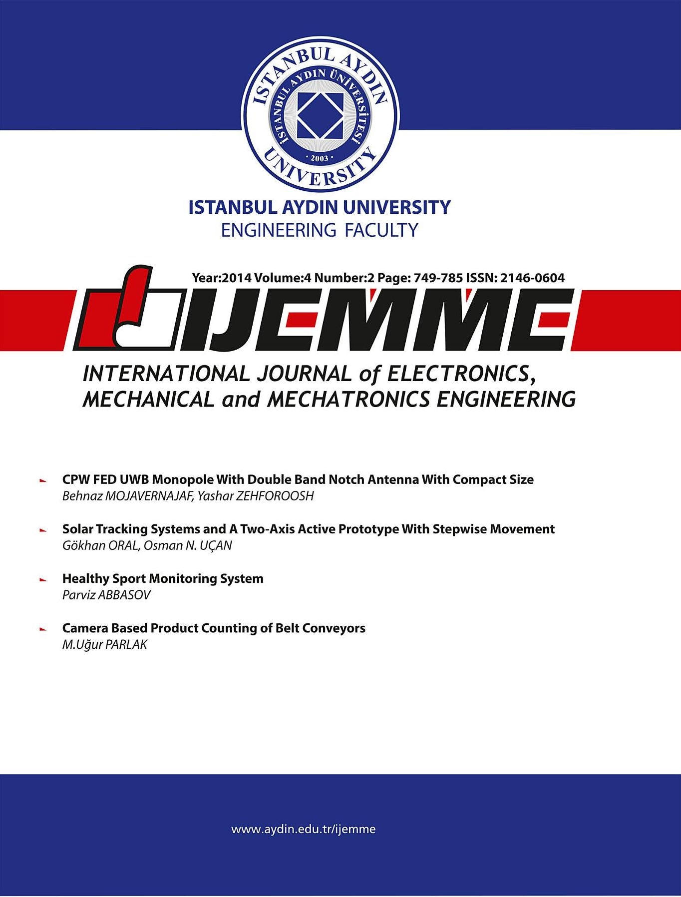 International Journal of Electronics, Mechanical and Mechatronics Engineering: IJEMME