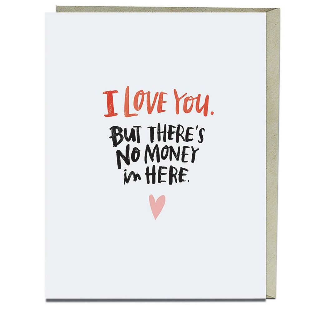 No Money in Here Birthday Card