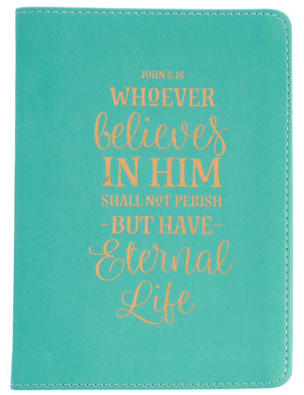 Whoever Believes in Him Handy Lux-Leather Journal