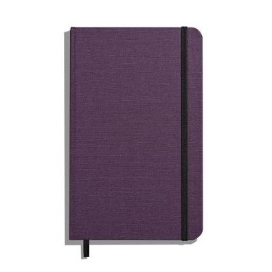 Shinola Medium Hard Linen Journal - Dark Purple, Lined