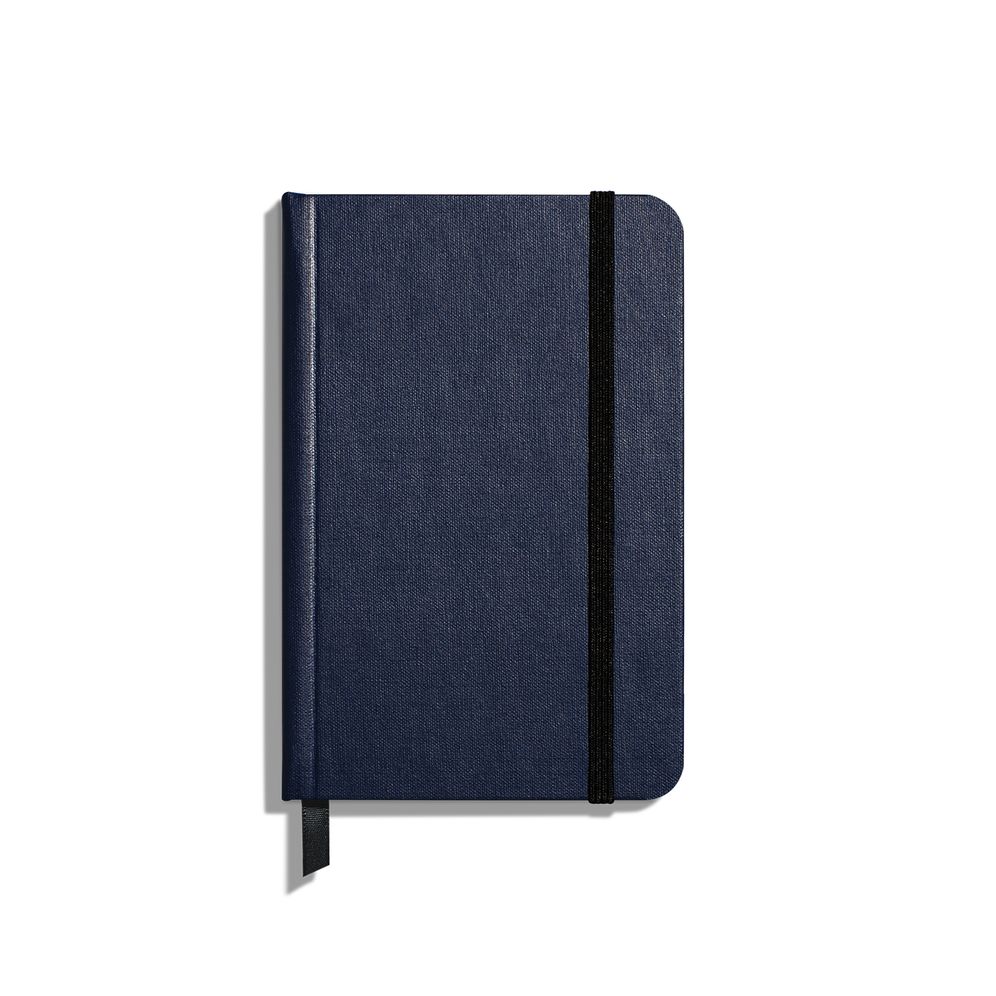 Shinola Medium Hard Linen Journal - Navy, Lined