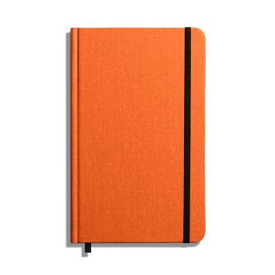 Shinola Medium Hard Linen Journal - Sunset Orange, Lined