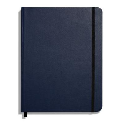 Shinola Journal, Hardlinen, Grid, Navy (7x9)
