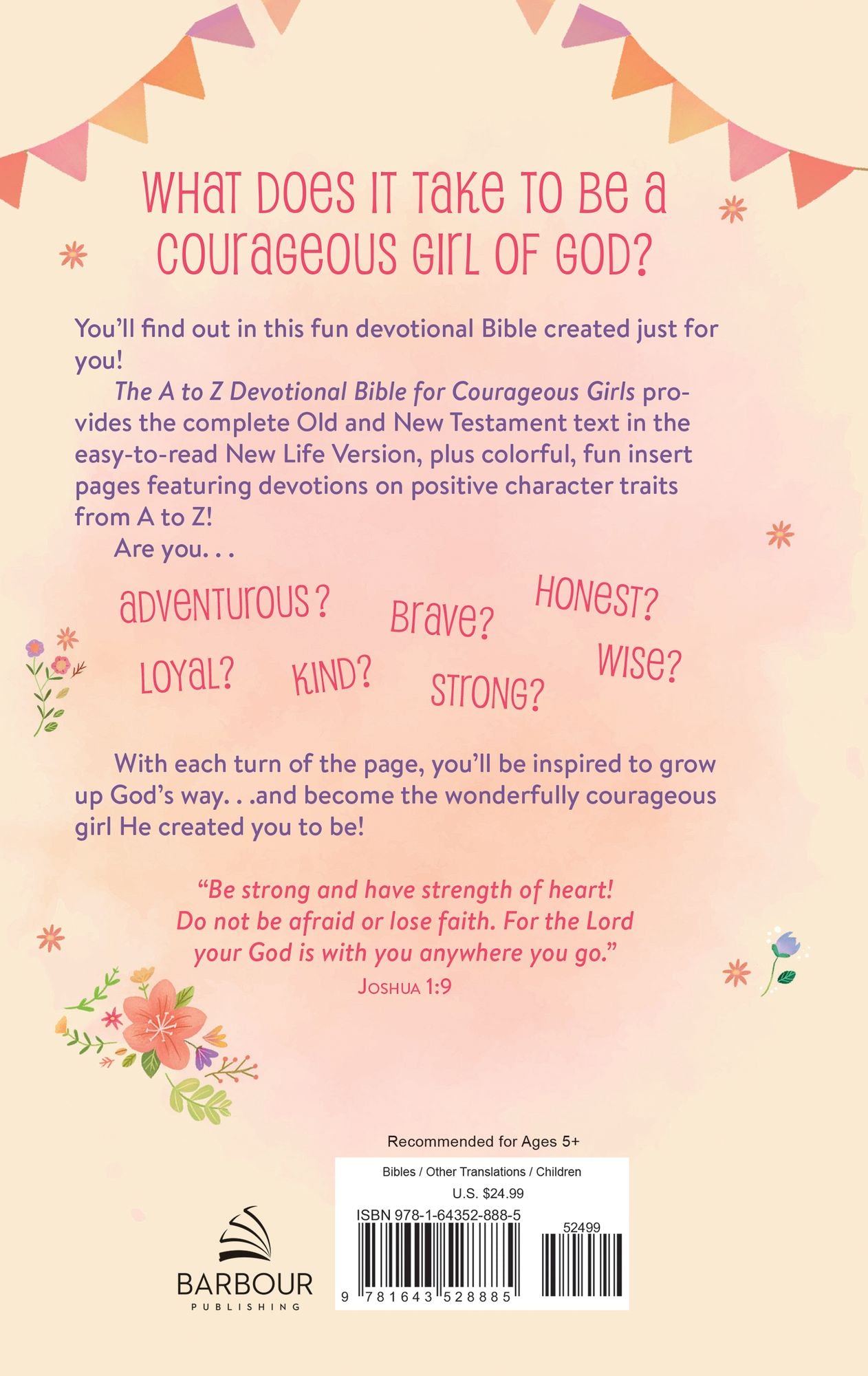 The A to Z Devotional Bible for Courageous Girls: New Life Version