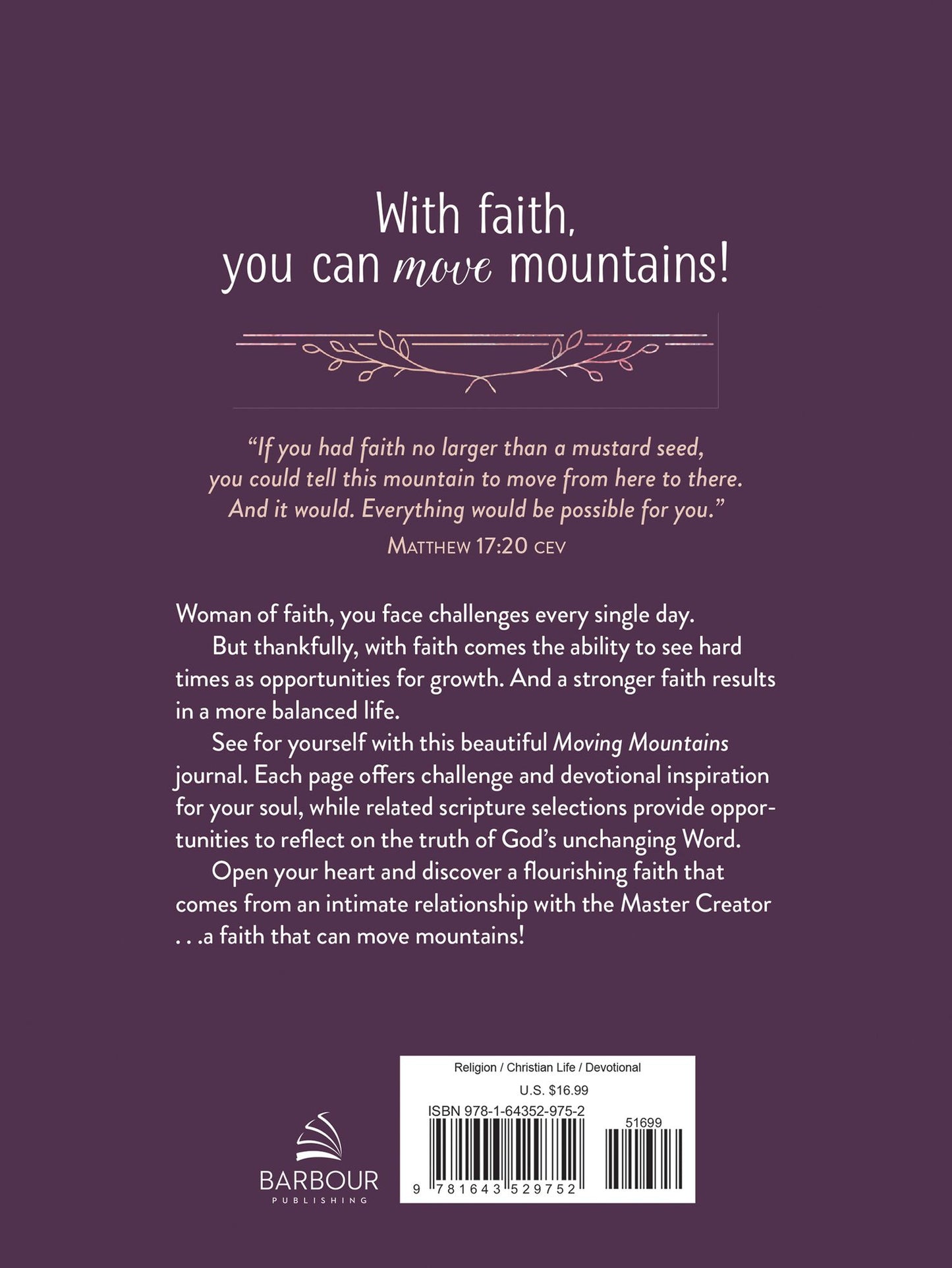 Moving Mountains: A Faith-Filled Devotional Journal for Women