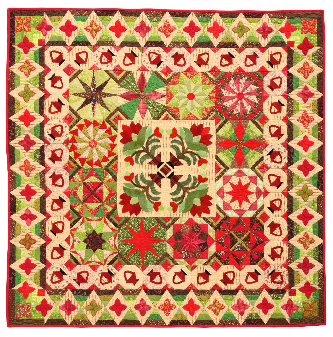 Hand Sewing: A Journey to Unplug, Slow Down & Learn Something Old; Hand Piecing, Quilting, Applique & English Paper Piecing in One Gorgeous Quilt