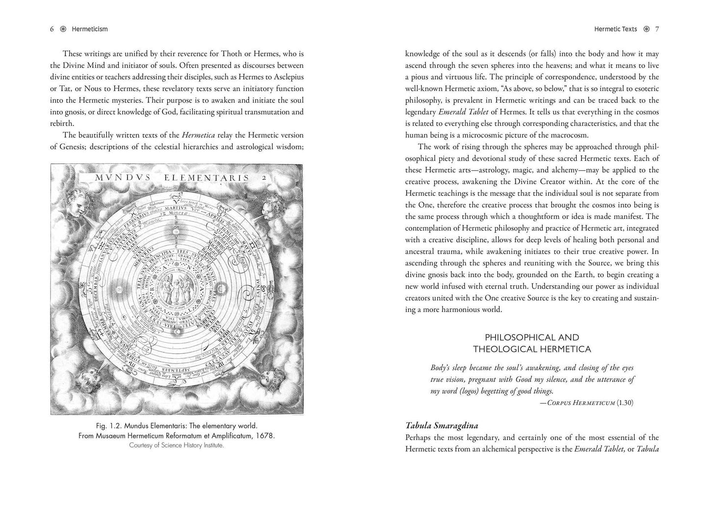 Hermetic Philosophy and Creative Alchemy: The Emerald Tablet, the Corpus Hermeticum, and the Journey through the Seven Spheres