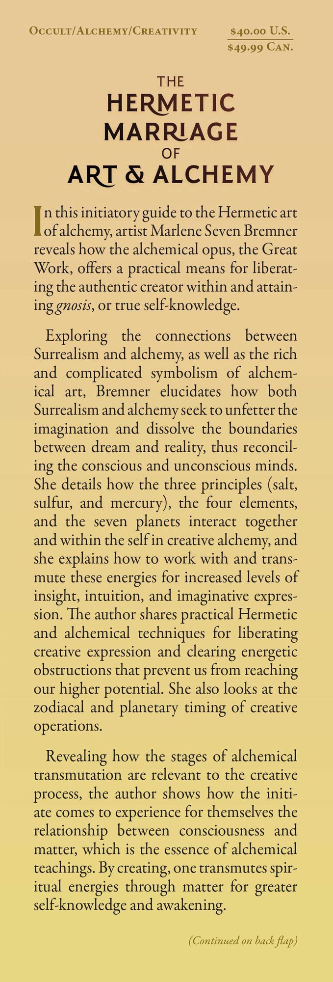 The Hermetic Marriage of Art and Alchemy: Imagination, Creativity, and the Great Work