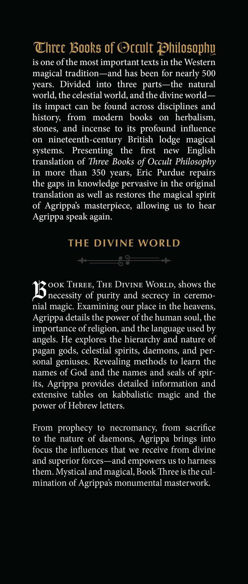 Three Books of Occult Philosophy