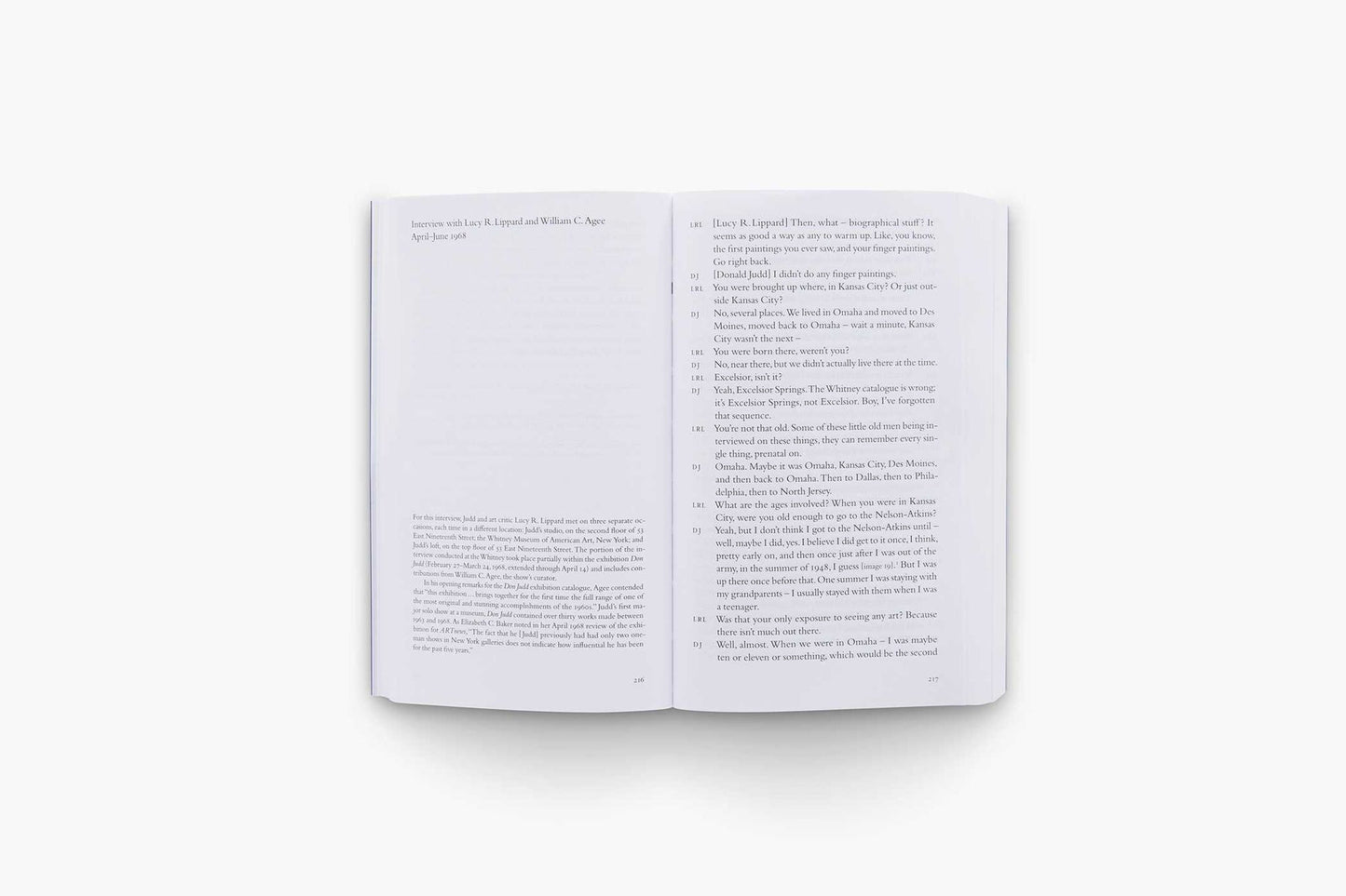 Donald Judd Interviews