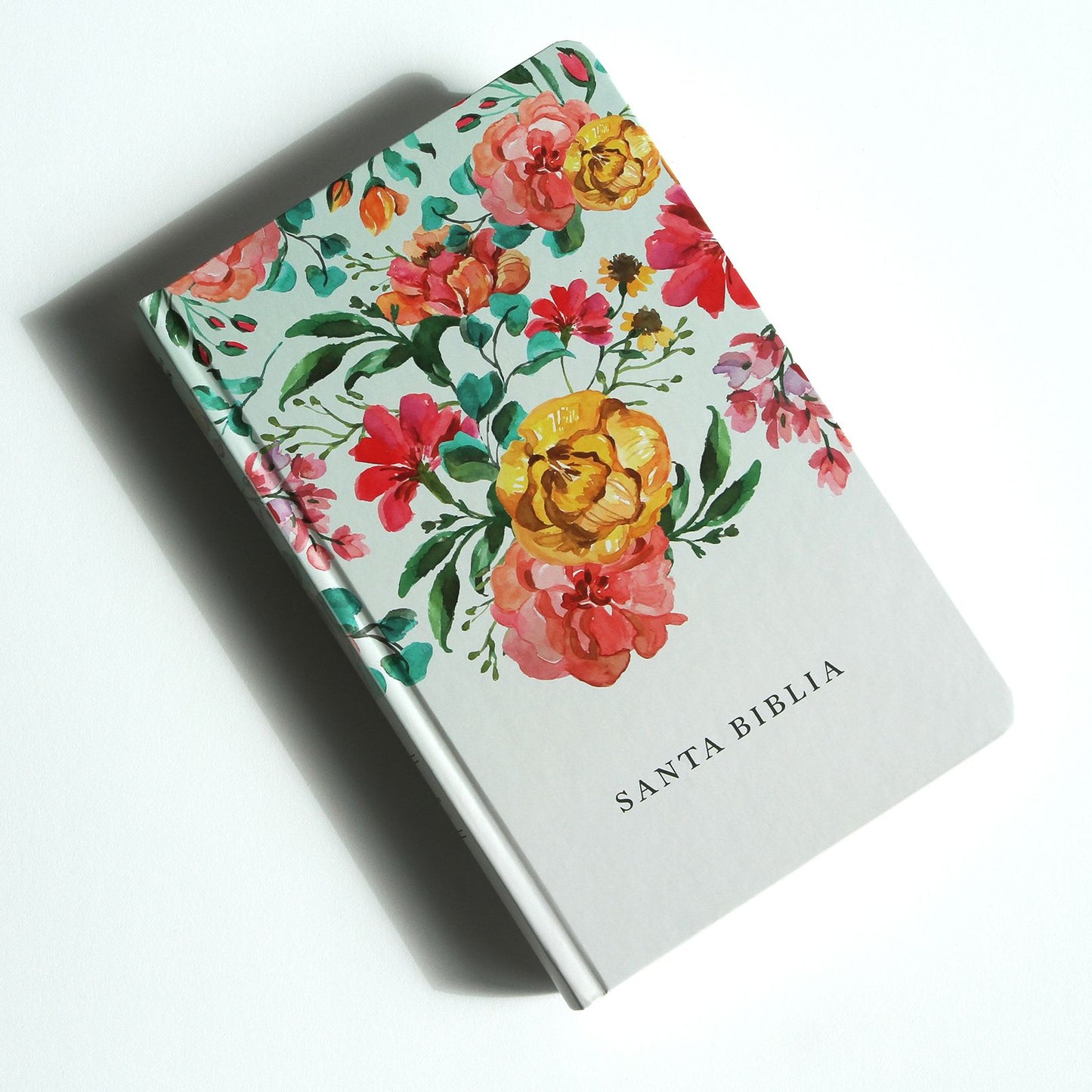 Biblia Rvr1960 Letra Grande Tamaï¿½o Manual, Tapa Dura Con Nombres de Dios, Flores Naranjas / Spanish Bible Rvr1960 Handy Size Large Print, Orange Flowers