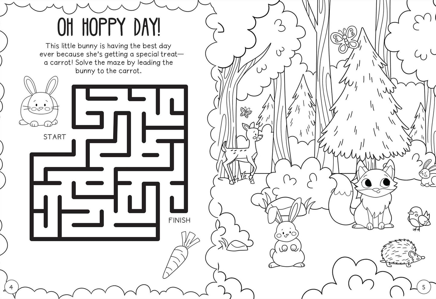 Color Me Cute! Coloring Book with Rainbow Pencil