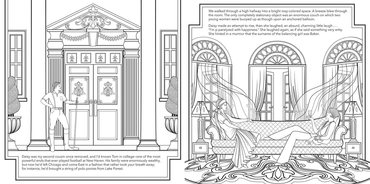 The Great Gatsby Coloring Book