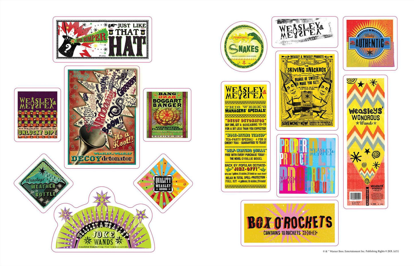 Harry Potter World of Stickers: Art from the Wizarding World Archive