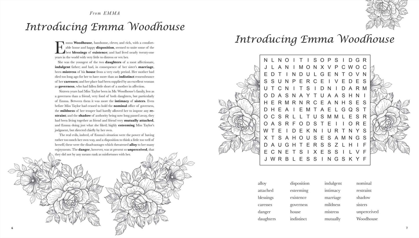 Jane Austen Word Search