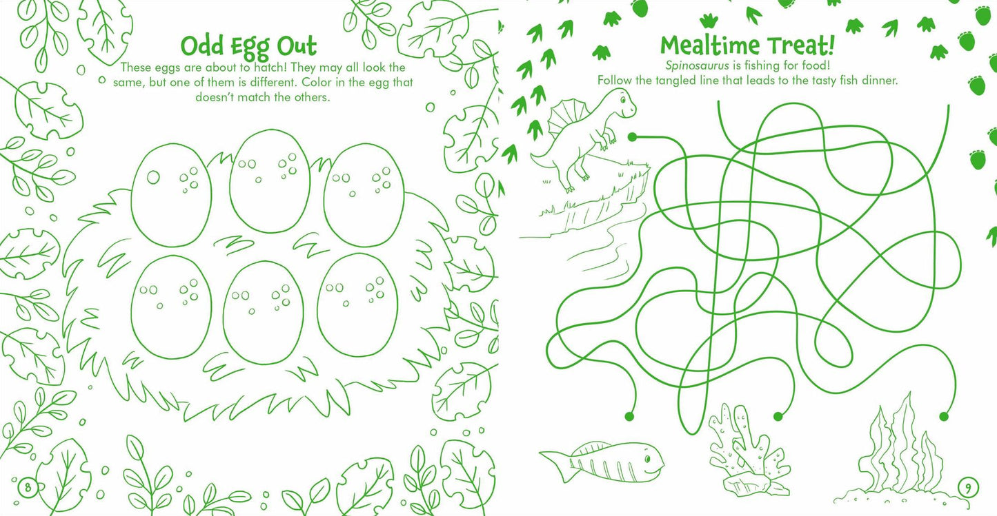 Dino-Roar! Coloring & Activity Book