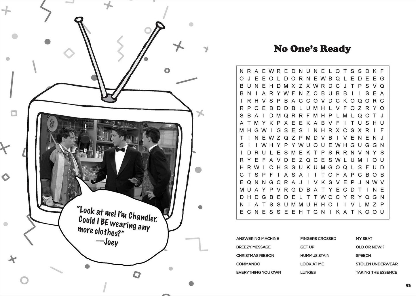 Friends Word Search, Quips, Quotes, and Coloring Book