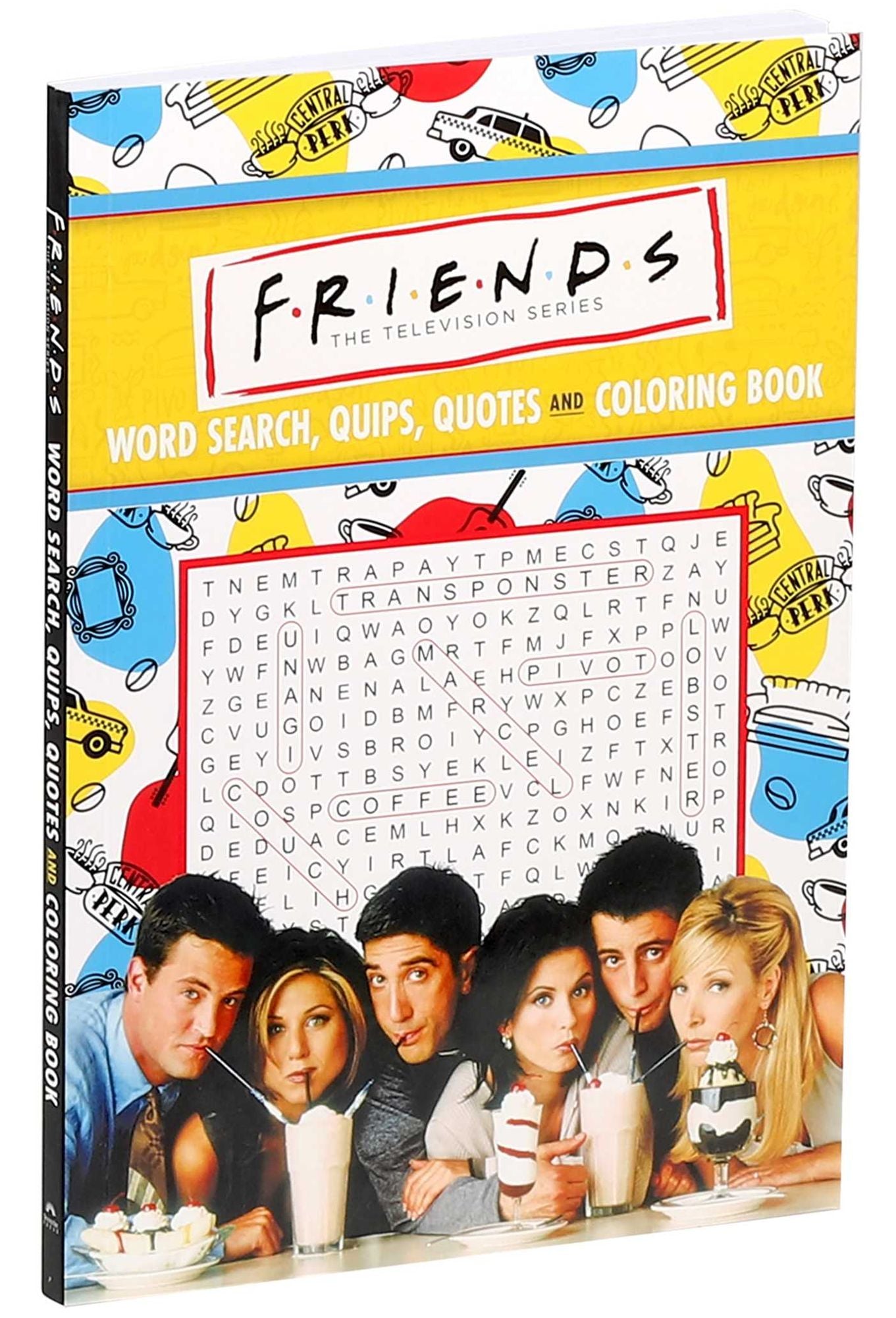Friends Word Search, Quips, Quotes, and Coloring Book