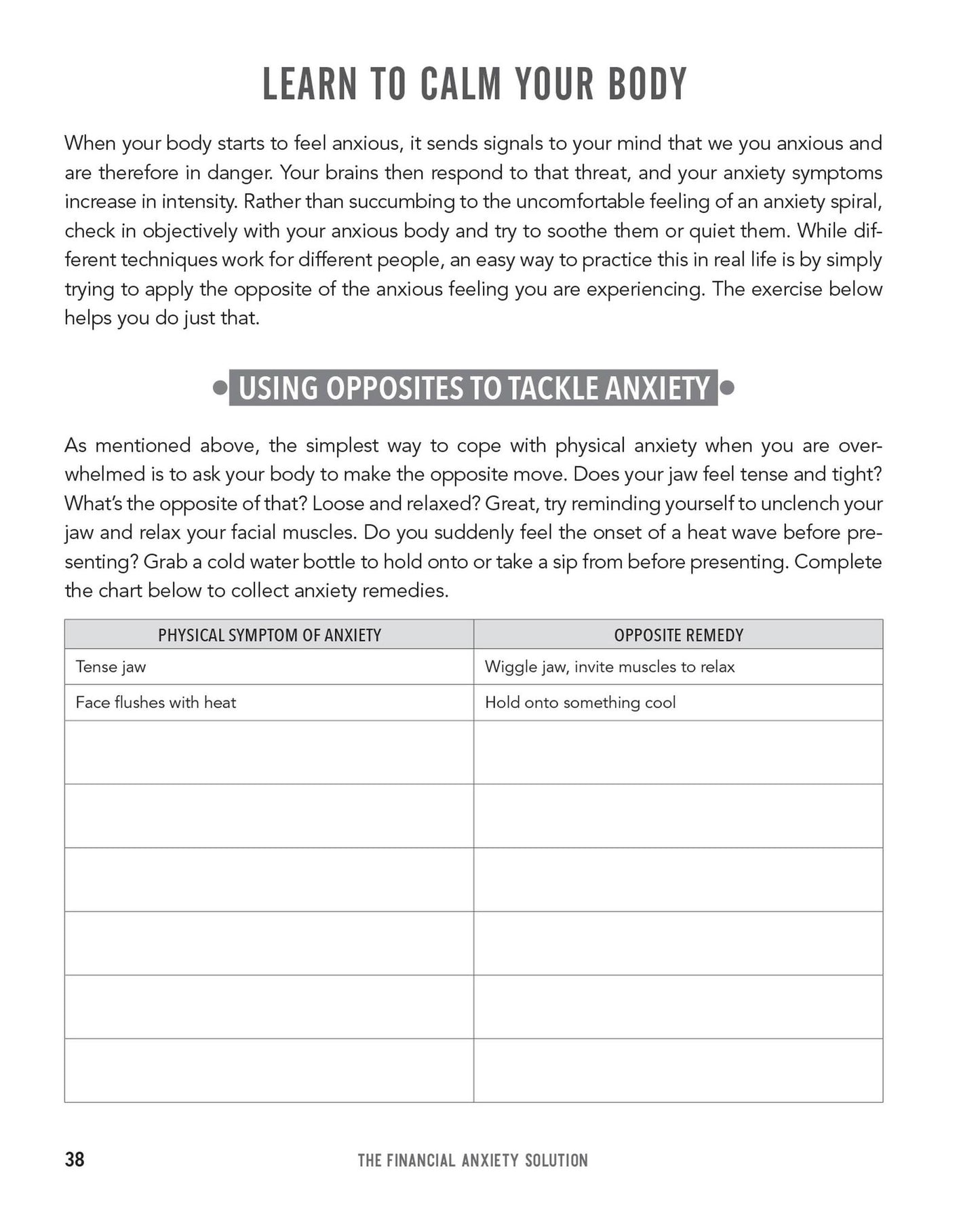 The Financial Anxiety Solution: A Step-by-Step Workbook to Stop Worrying about Money, Take Control of Your Finances, and Live a Happier Life
