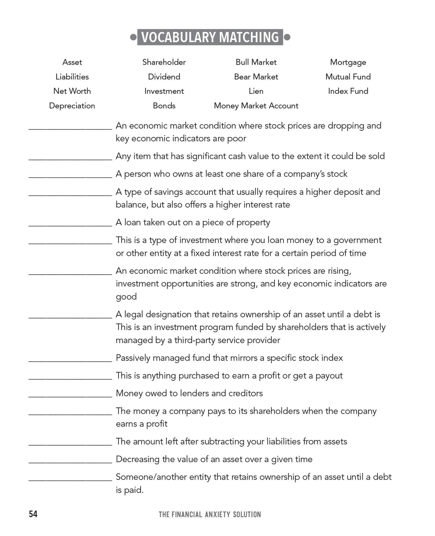 The Financial Anxiety Solution: A Step-by-Step Workbook to Stop Worrying about Money, Take Control of Your Finances, and Live a Happier Life
