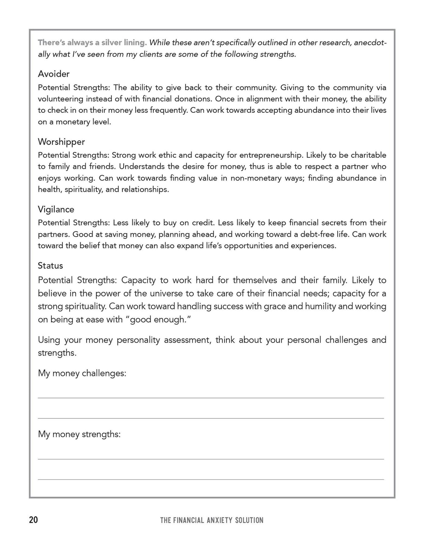 The Financial Anxiety Solution: A Step-by-Step Workbook to Stop Worrying about Money, Take Control of Your Finances, and Live a Happier Life