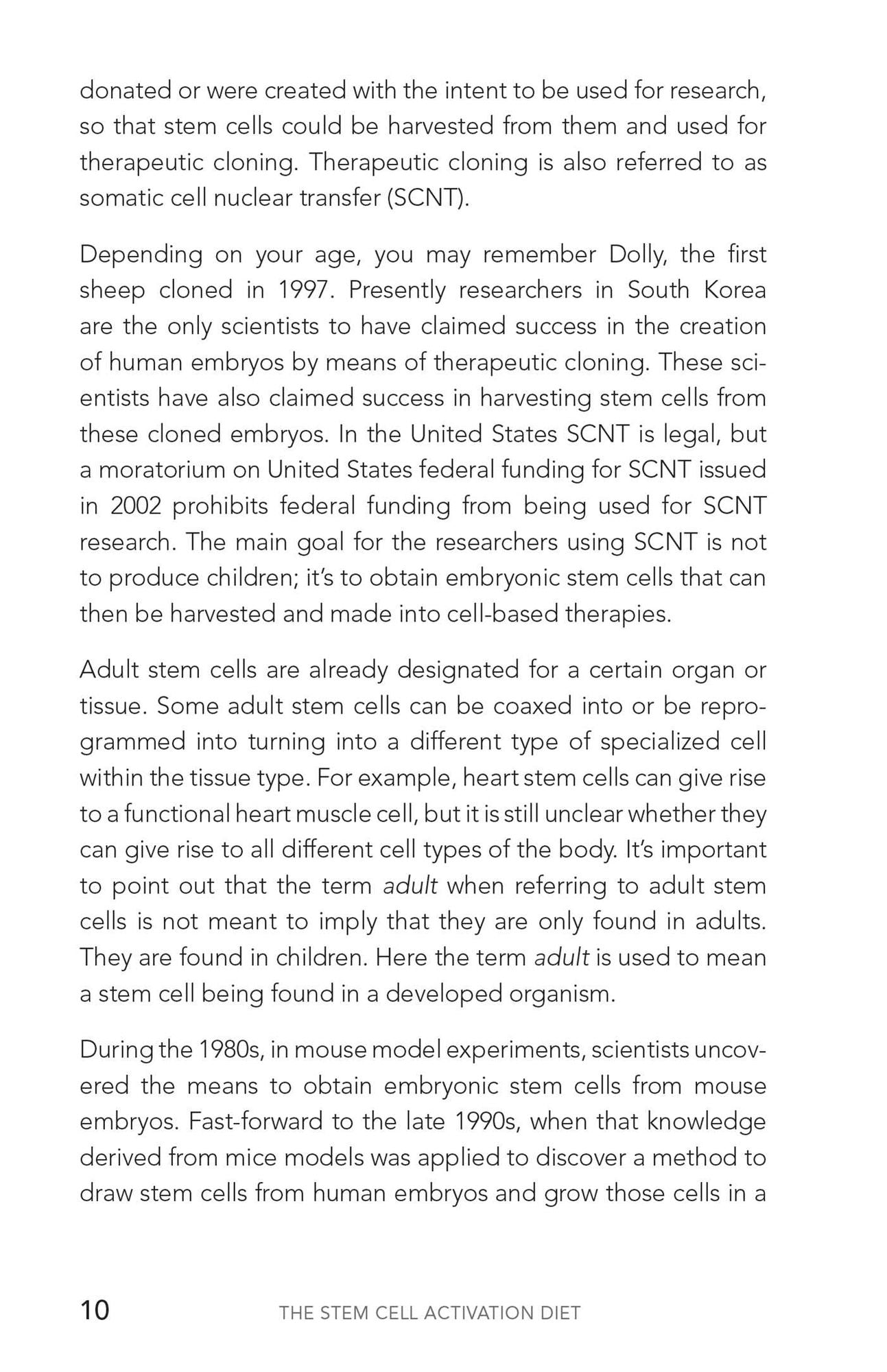 The Stem Cell Activation Diet: Your Complete Nutritional Guide to Fight Disease, Support Brain Health, and Slow the Effects of Aging