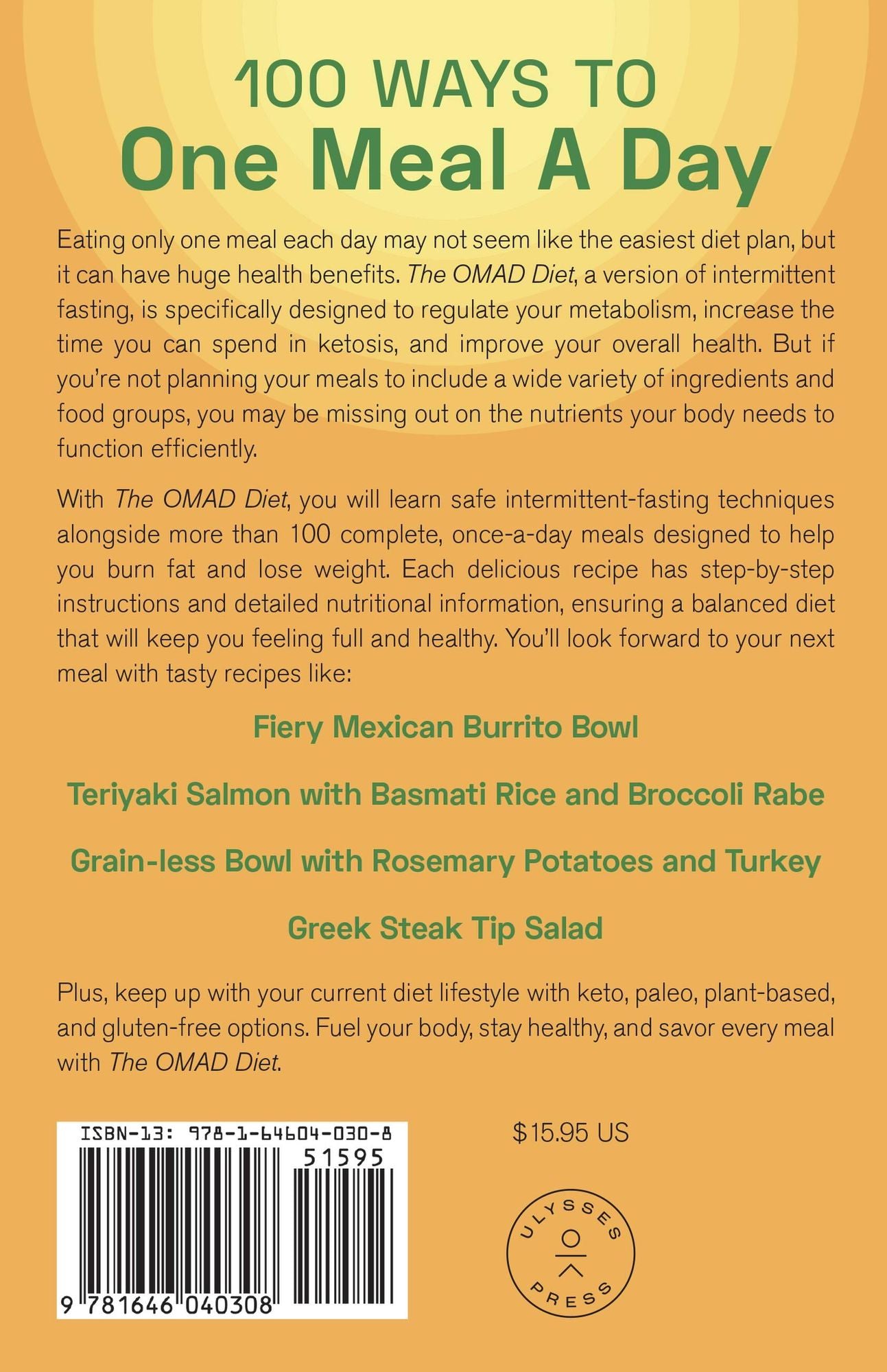 The OMAD Diet: Intermittent Fasting with One Meal a Day to Burn Fat and Lose Weight