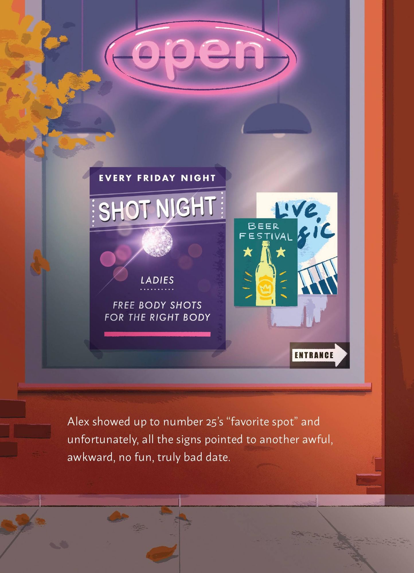 Alexandra and the Awful, Awkward, No Fun, Truly Bad Dates: A Picture Book Parody for Adults