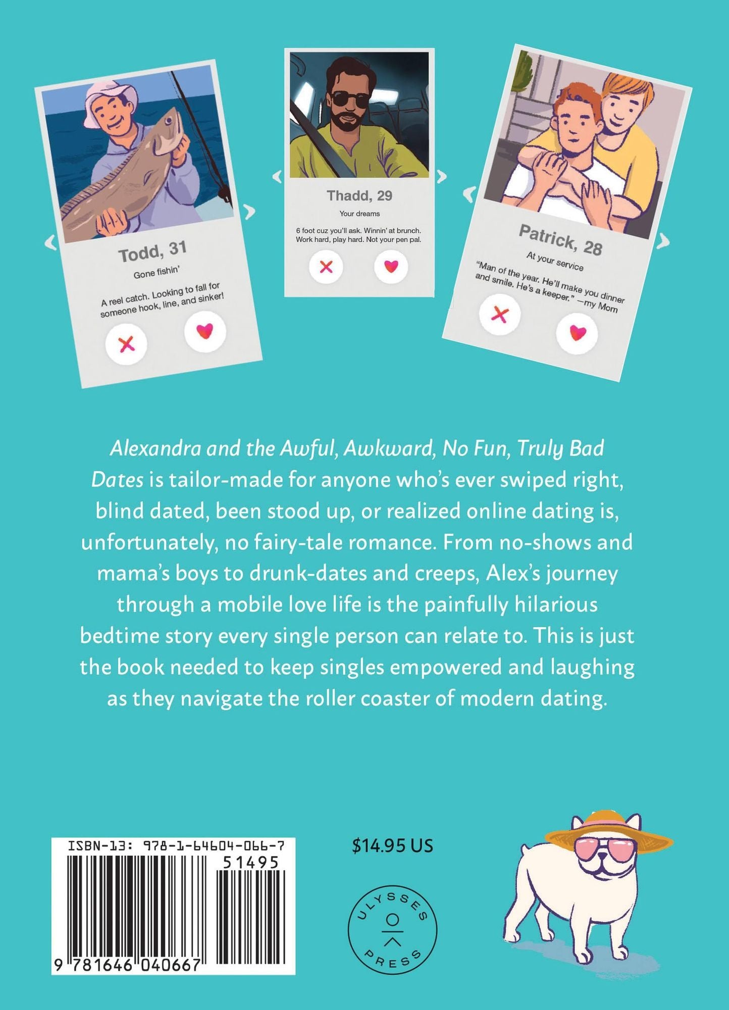 Alexandra and the Awful, Awkward, No Fun, Truly Bad Dates: A Picture Book Parody for Adults